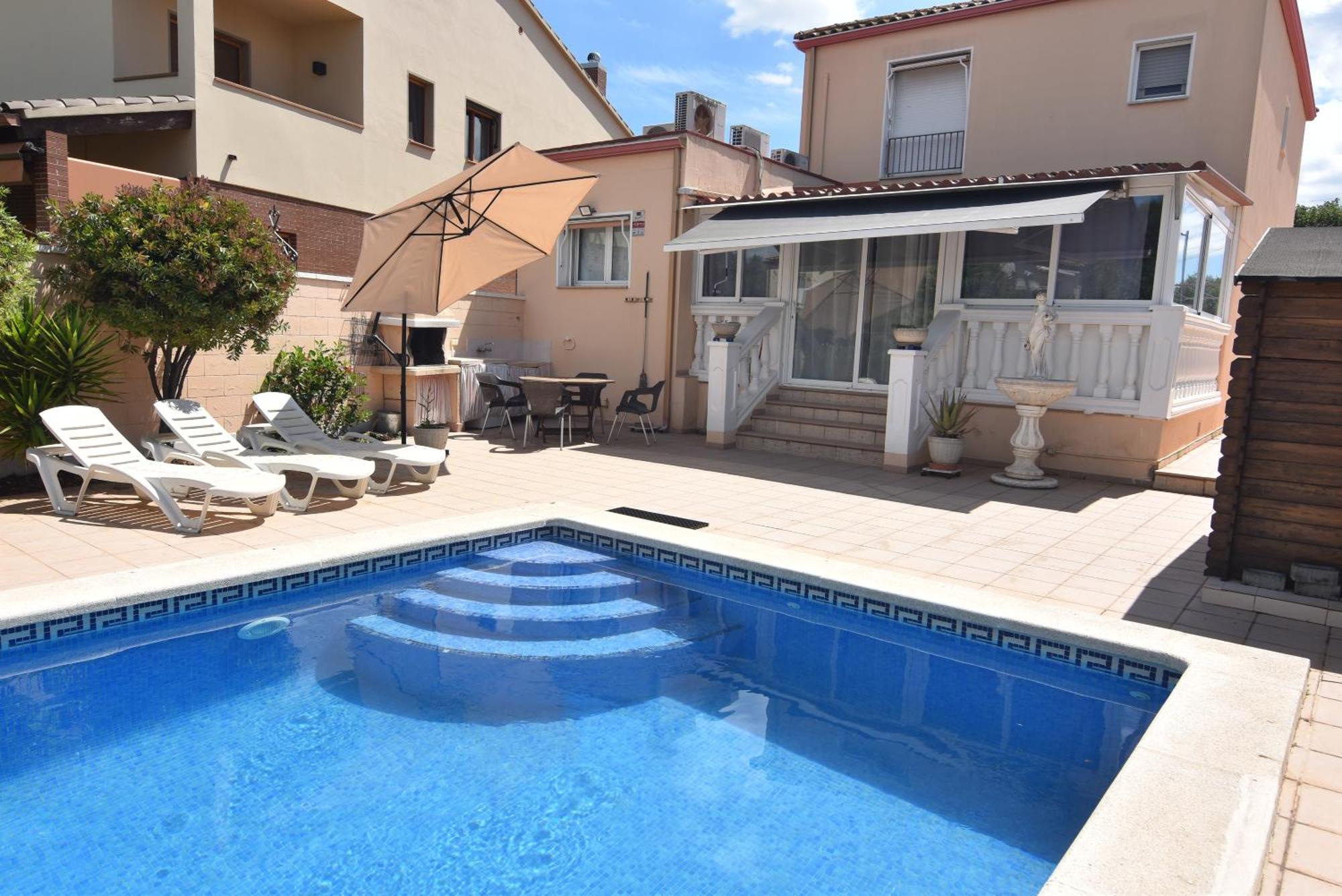 Rnet - Collsacabra Villa Con Piscina Privada Росас Экстерьер фото